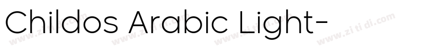 Childos Arabic Light字体转换